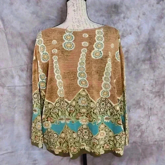 Women's Take Two size 3X bohemian- inspired sequined jersey - Picture 8 of 11